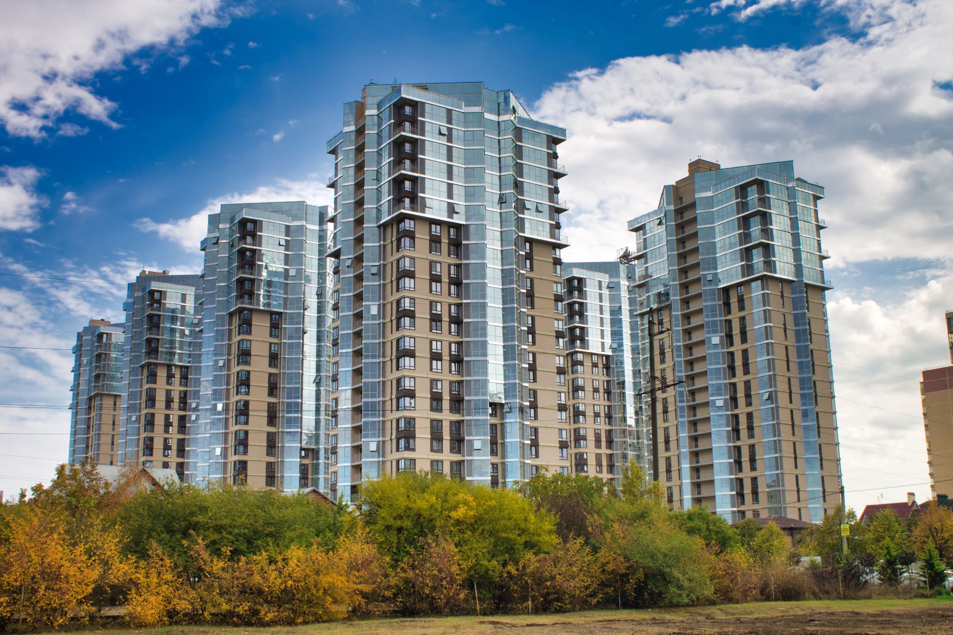 Modern residential skyscrapers in Argentina